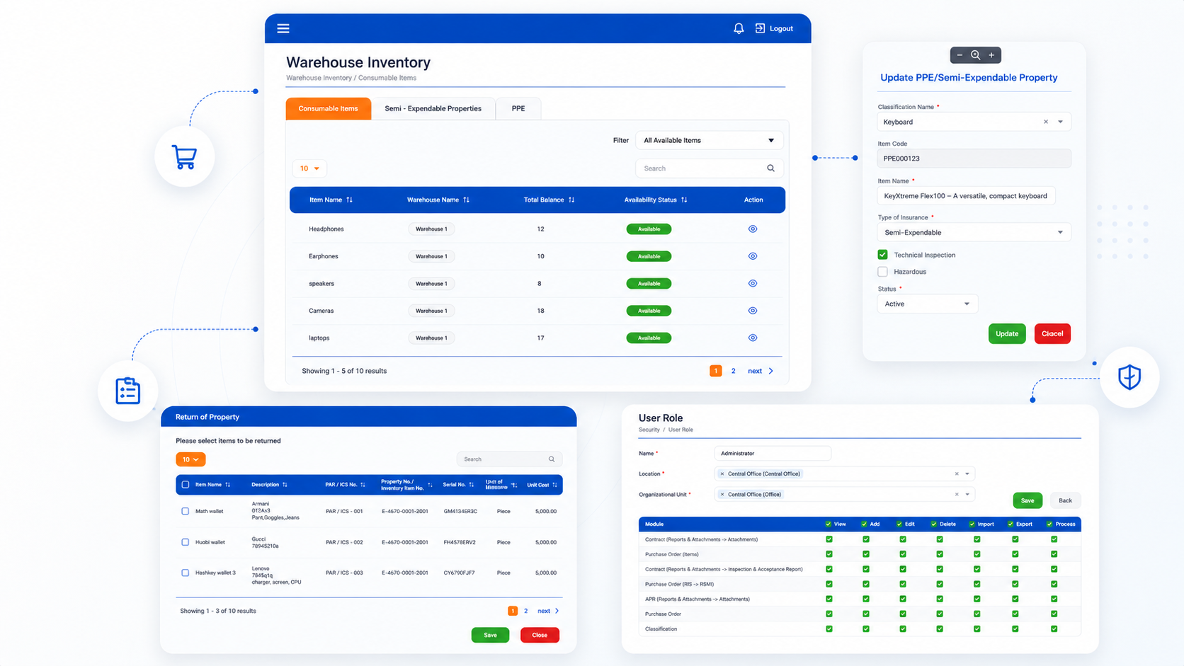 Acquisition & recording — Integra UI screenshot