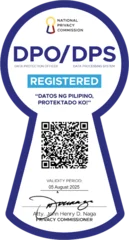 National Privacy Commission DPO/DPS Registered badge