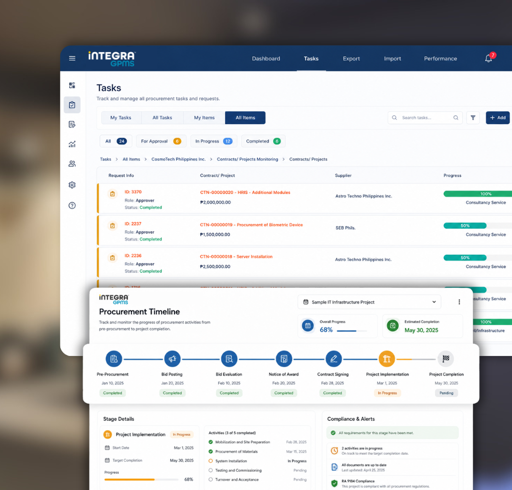 Cosmotech GPMS procurement dashboard